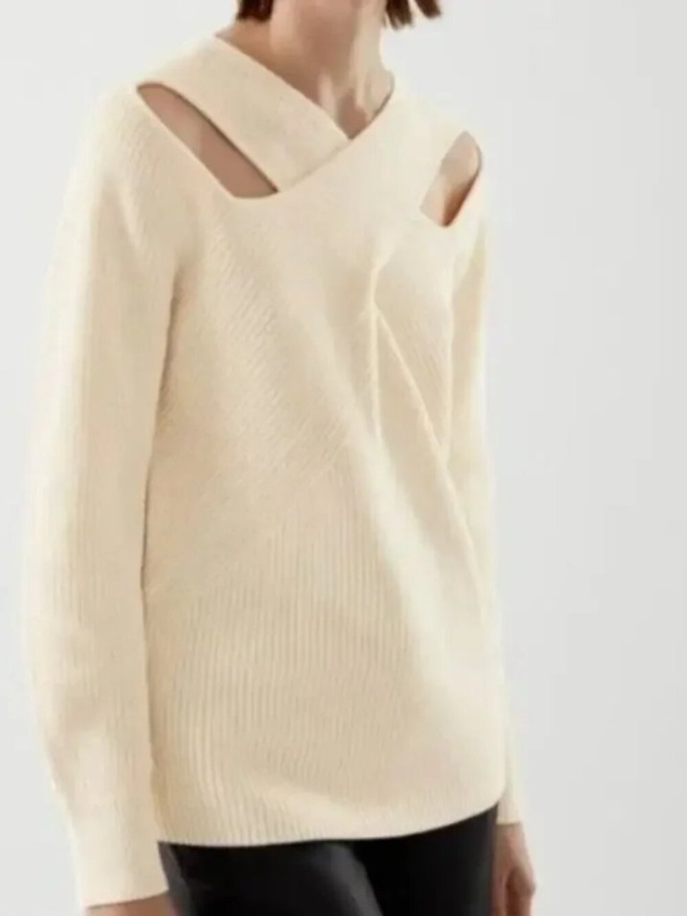COS Cross-Over Cut-Out Sweater